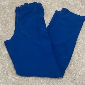 Spread good cheer blue scrub pants